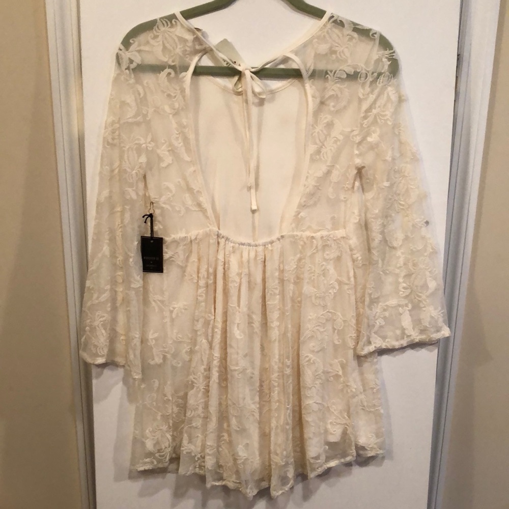 Ivory lace dress